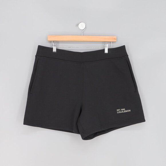 LULULEMON Heavyweight Fleece Sweatshort 5" in Black Size XL - Picture 3 of 7